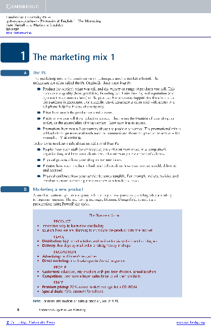 Professional English in Use - Marketing