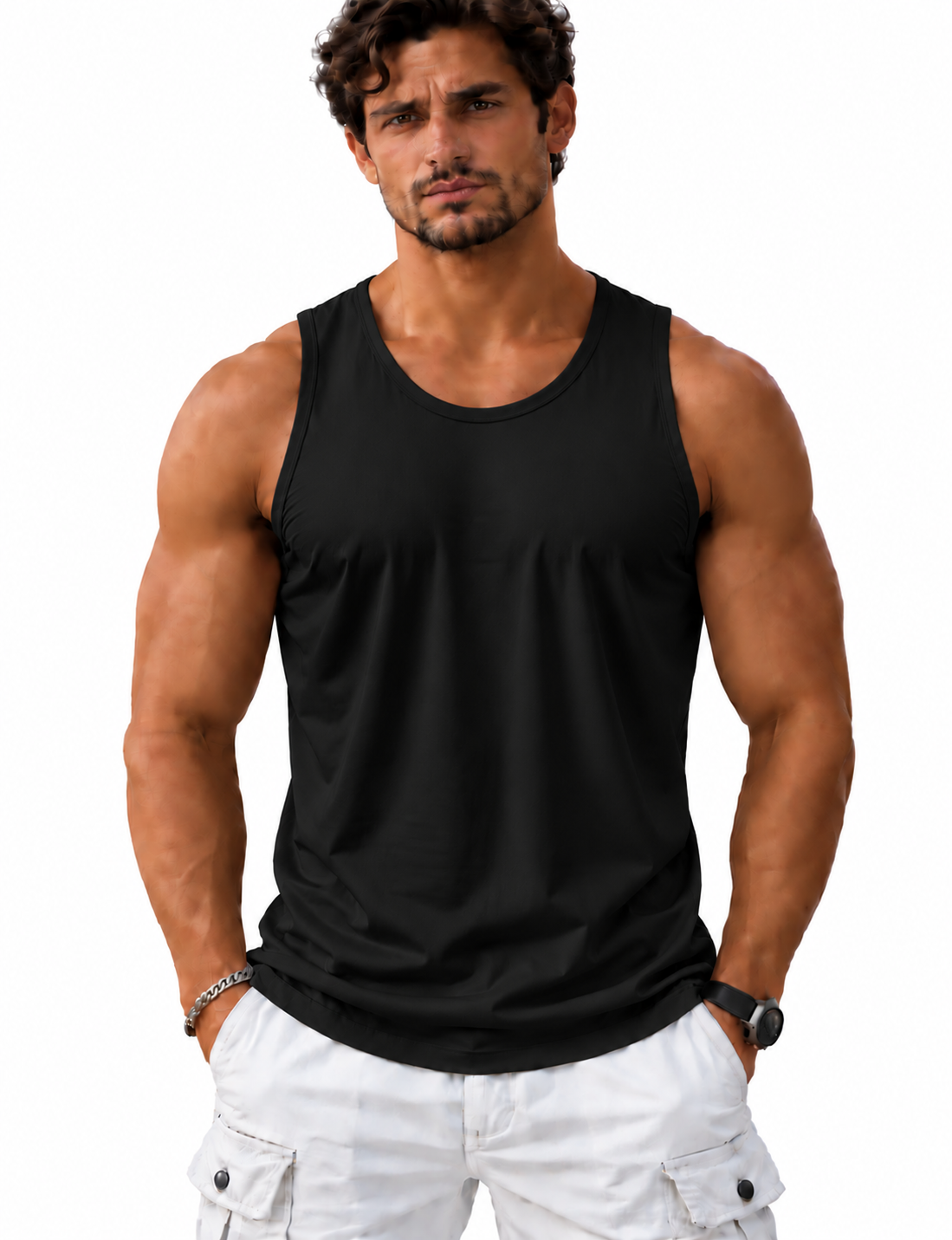 Men's Lightweight Tank Top with UPF 50+ Sun Protection