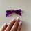 Miniatura: Broche Lazo Terciopelo Lila Grande