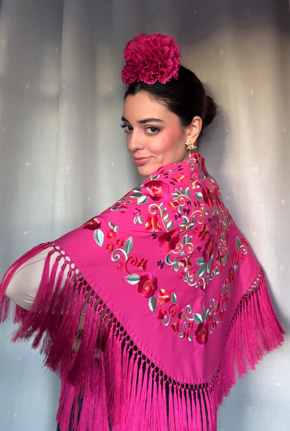 Mantoncillo Elvira Fucsia