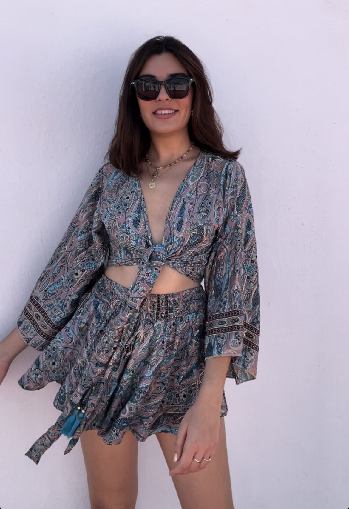 Conjunto Malta Estampado Azul