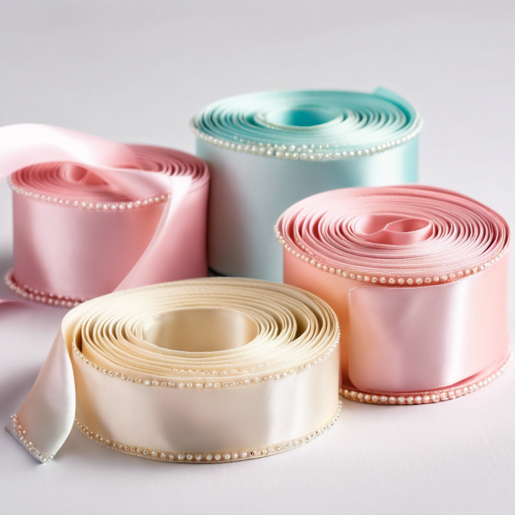 Pearl Embellished Ribbon Rolls