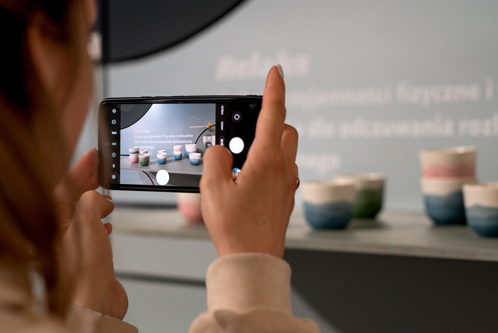 Exhibition -Sensuarium -At the -Interface- of- the-Senses -with- Forner- Furniture Panels -in- the -Background 4