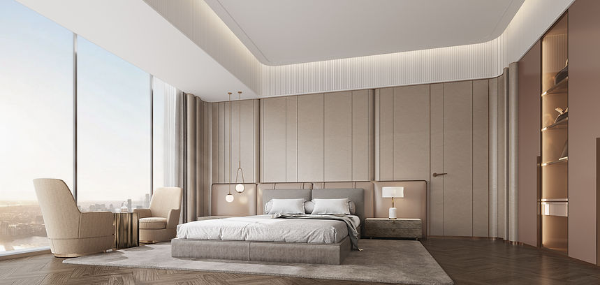 KulörGroup for Kunming Serviced Apartments Guest Bedroom interior design