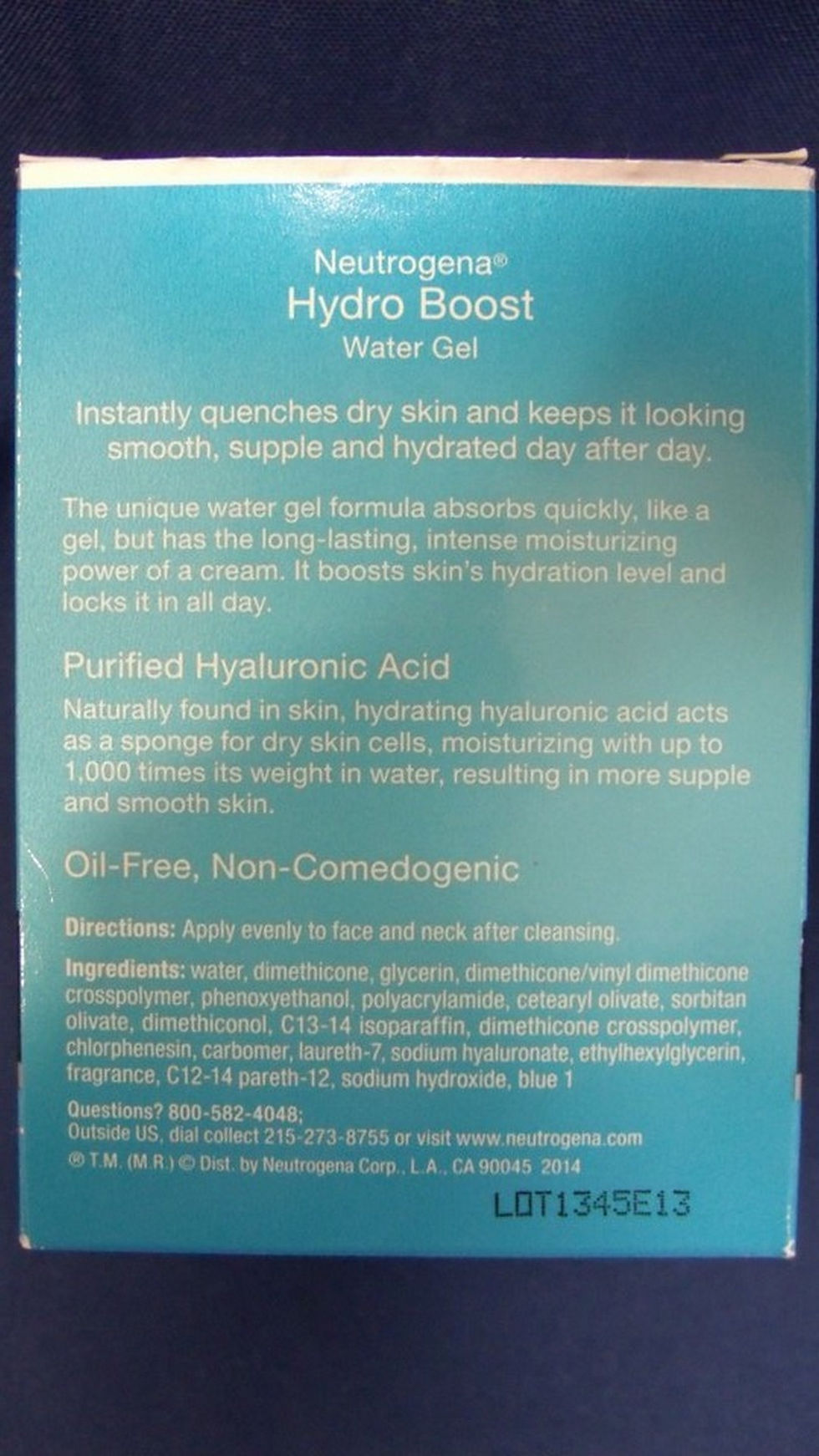 Thumbnail: Neutrogena Hydro Boost Water Gel Facial Moisturize