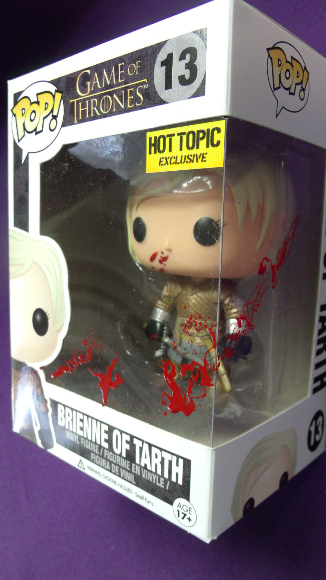 Game of Thrones Brienne of Tarth Hot Topic Exclusive FUNKO POP 1ofaKind (re566)