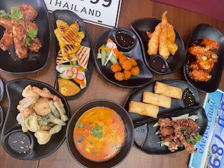 Arranged Food and Objects