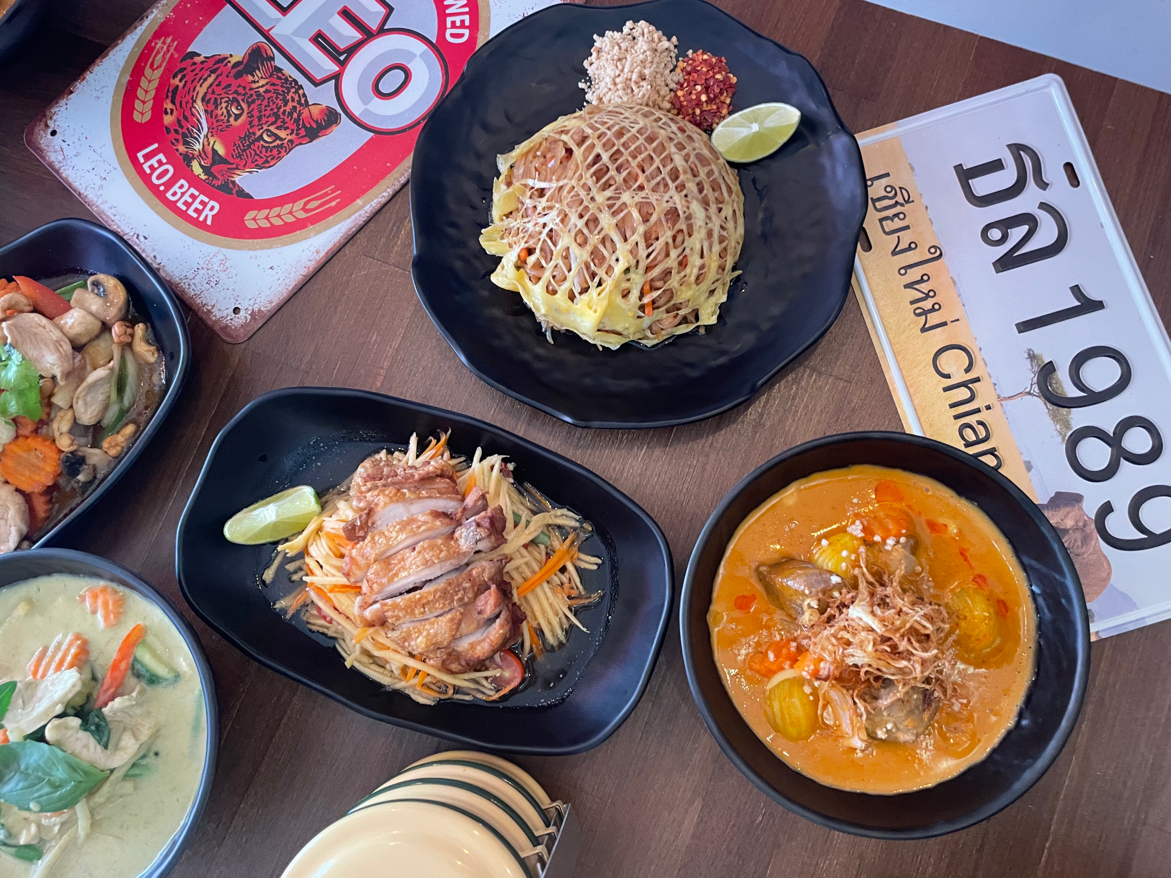 Arranged Food and Objects