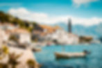 Perast, on the Bay of Kotor in Montenegro
