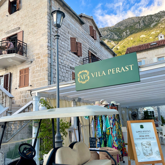 Boutique shops in Perast, Montenegro on our women-only group holiday Balkan Adventure