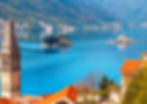 Our Lady of the Rocks and St. George islands on the Bay of Kotor