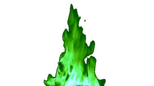green flame