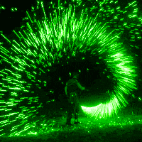green fire