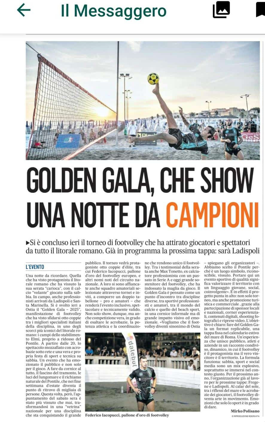 Il Messaggero, 14 giugno 2025
