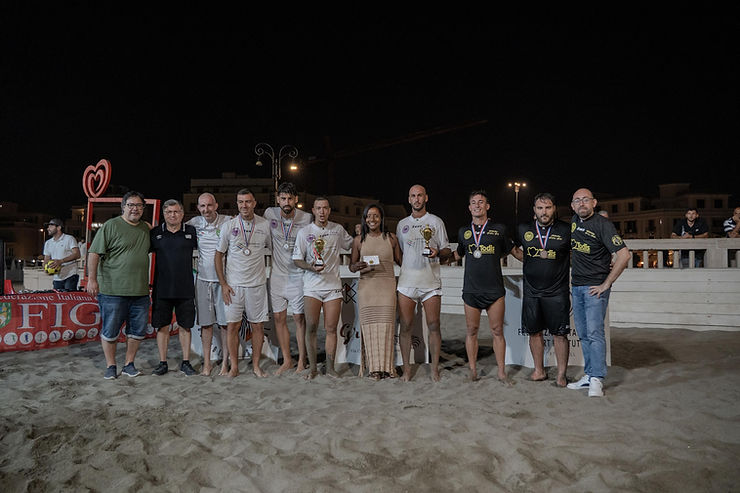 Il podio del Footvolley Golden Gala 2025 II° edizione