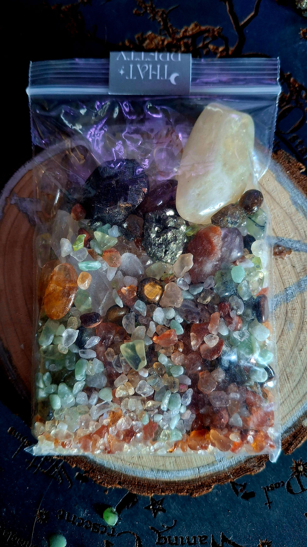 Thumbnail: 4 oz Intention Crystal Mix - Love , Protection, Vitality, Prosperity, Divination
