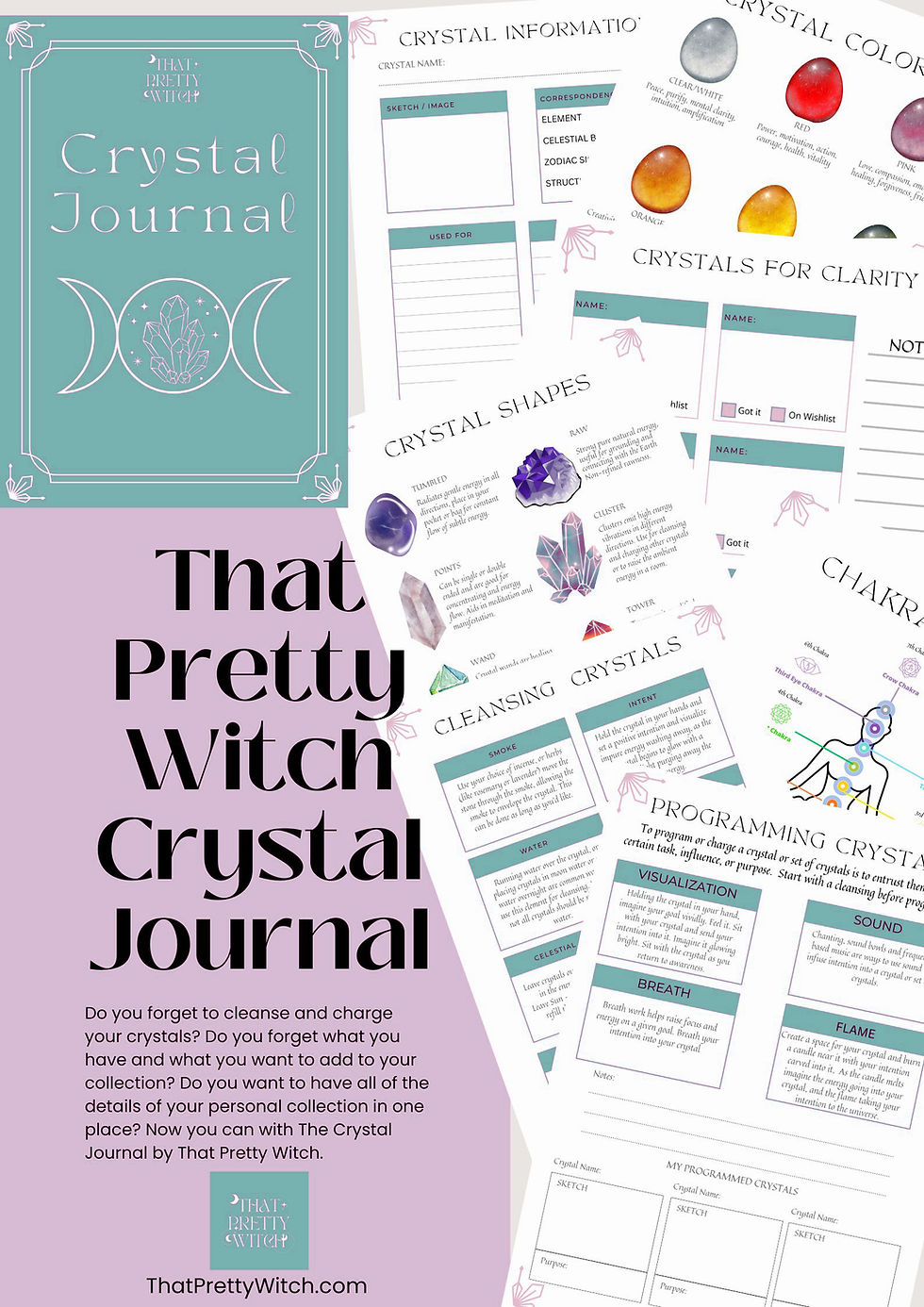 Thumbnail: Cyan Digital Crystal Journal / Tracker