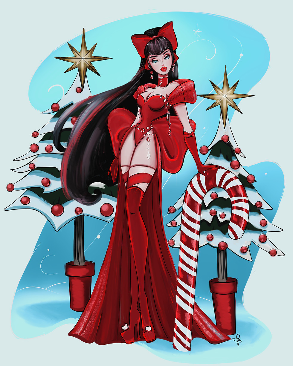 Thumbnail: Candy Cane Mini Print