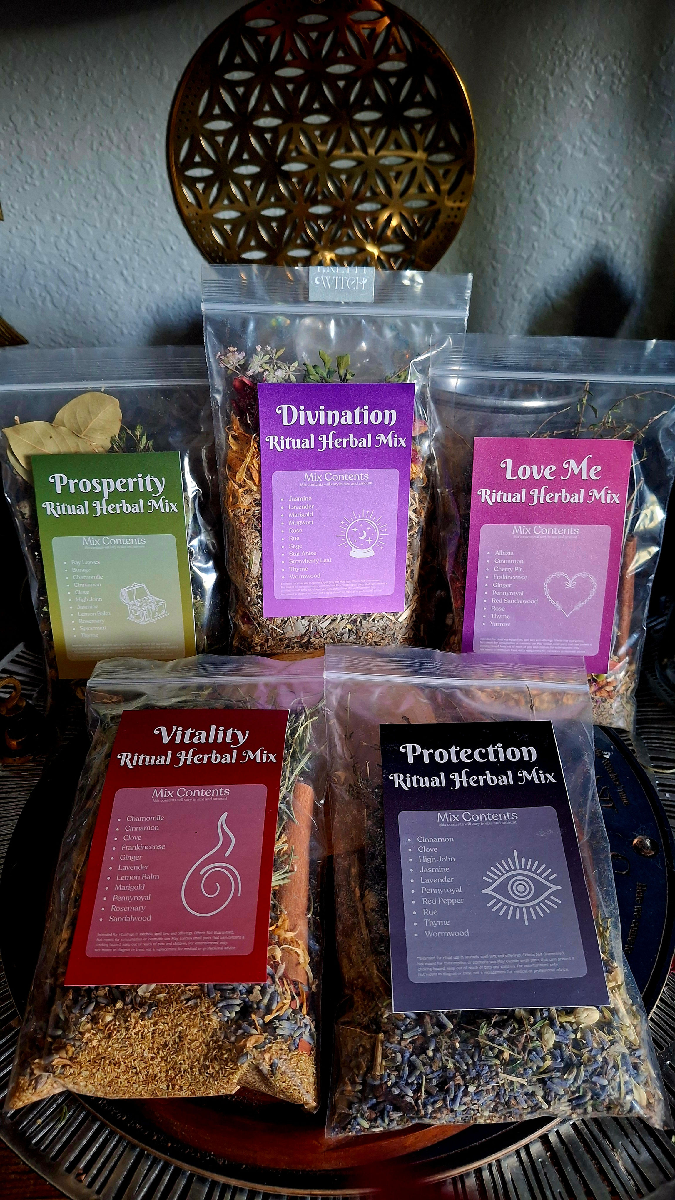 Ritual Intention Dried Herbal Mixes