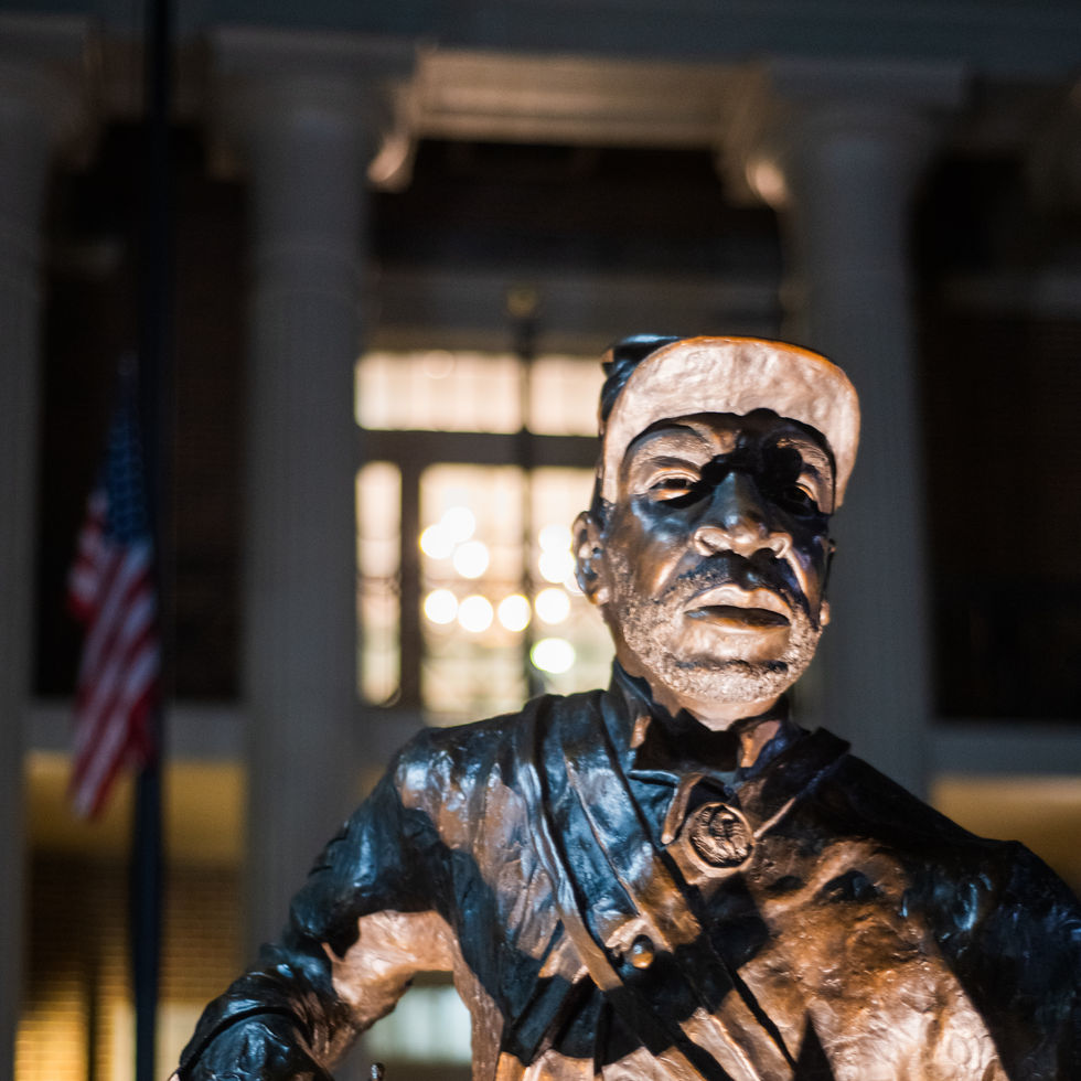Statue in memory of the US Colored Troops