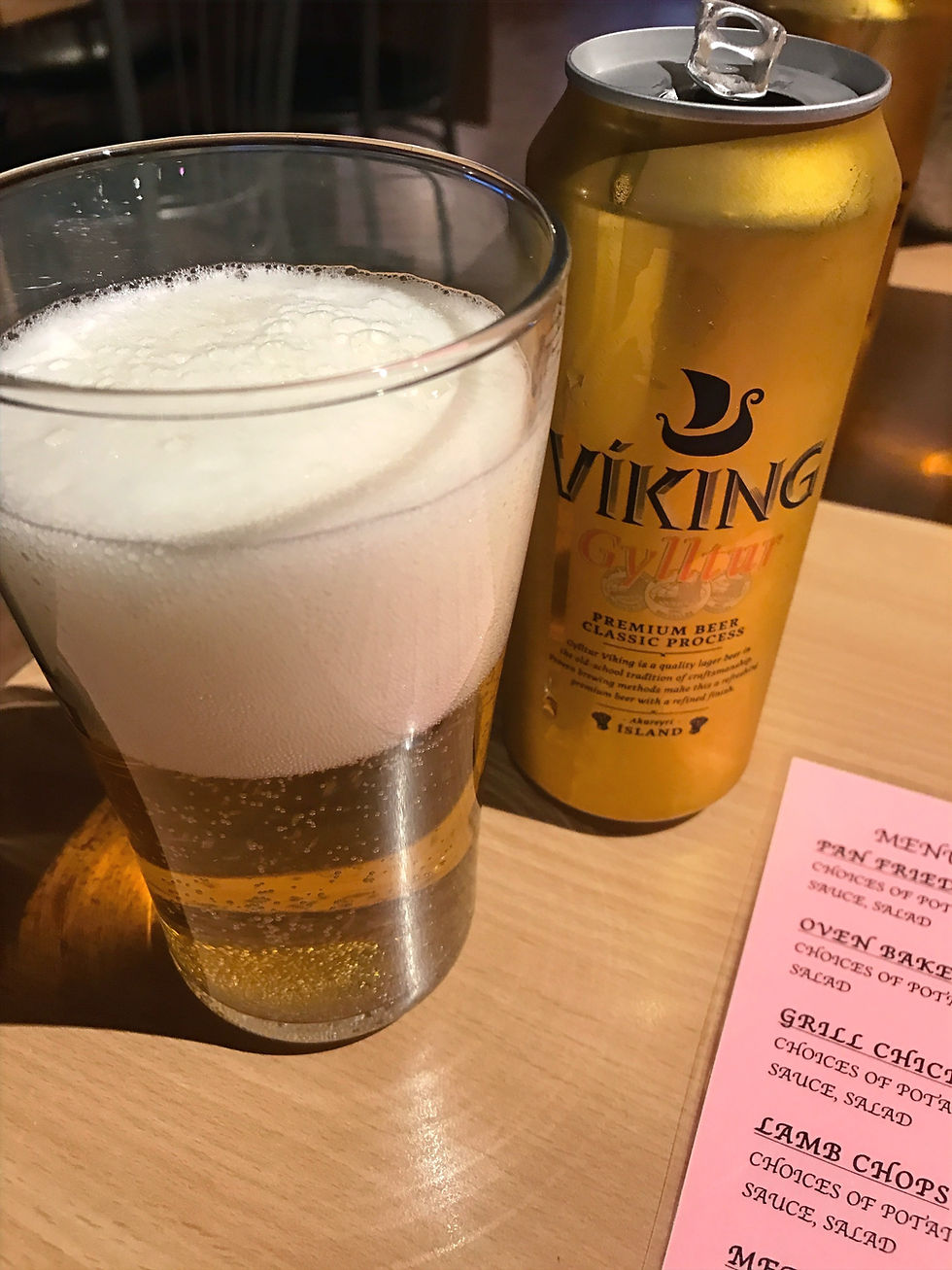 Trying Viking Beer