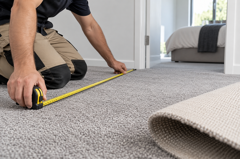 Professional carpet measurements for a Melbourne home