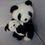 Thumbnail: WWF Rare Collectable Mommy Panda Holding Cub Soft Plush Cuddly Toy