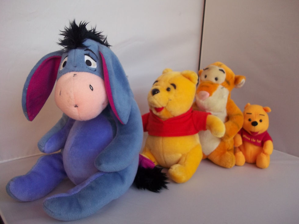 Thumbnail: JOB LOT BUNDLE WHOLESALE *4* Winnie The Pooh Soft Plush Toys