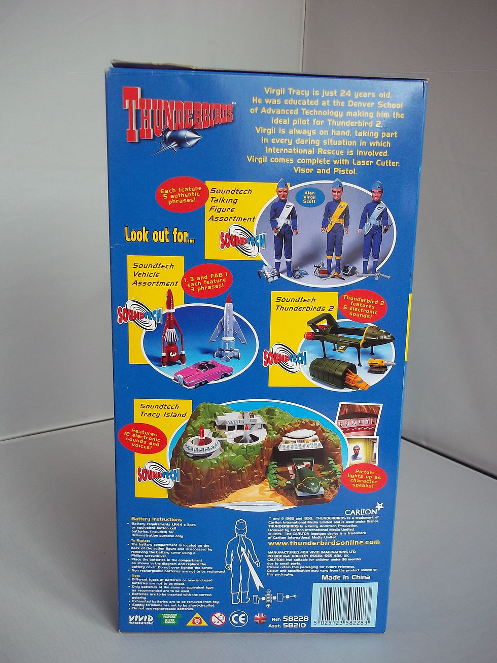Thumbnail: 12" Thunderbirds Talking Action Figure New Boxed Vintage