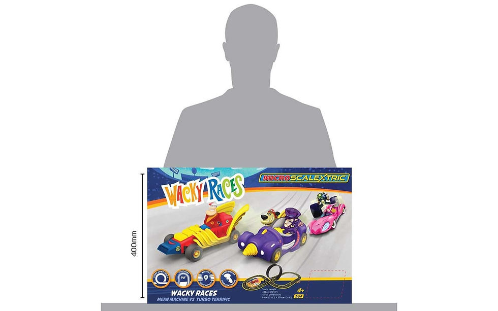 Thumbnail: G1142M Wacky Races Micro Scalextric Set