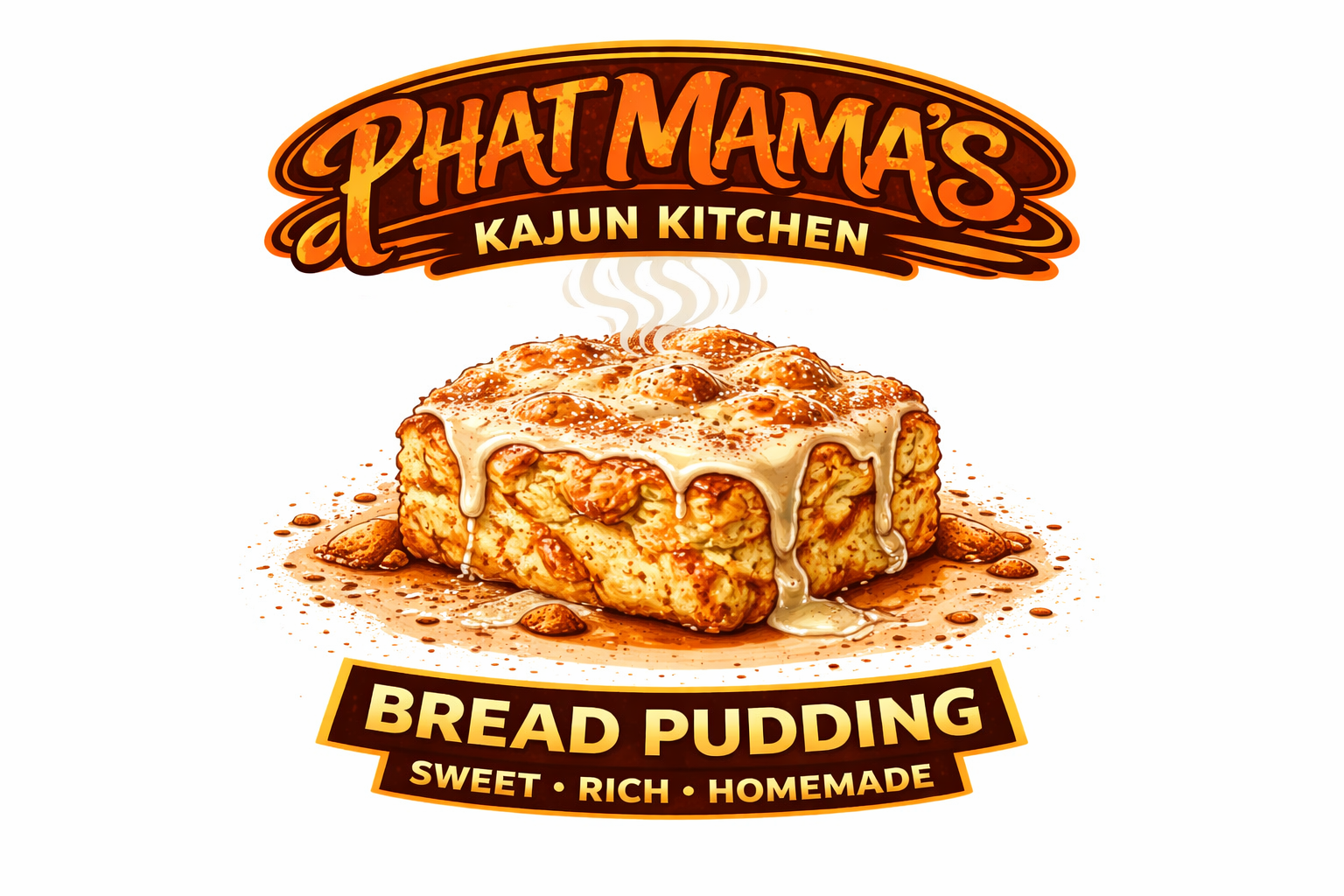 Bread Pudding w/Rum Sauce (8 ct)