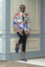 Hendrix-Abstract Black Pants