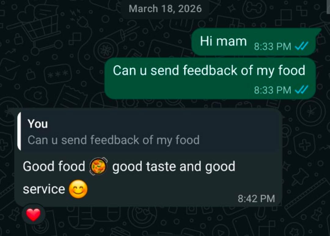 Customer WhatsApp Review 5