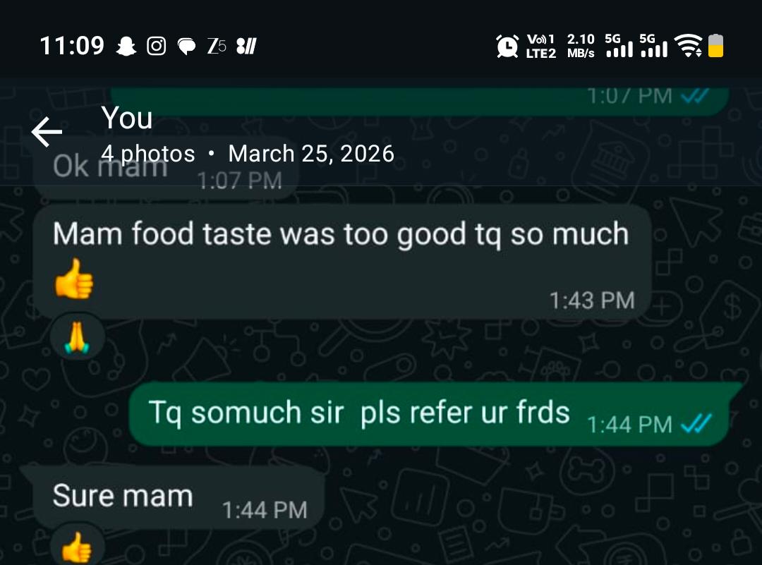 Customer WhatsApp Review 6