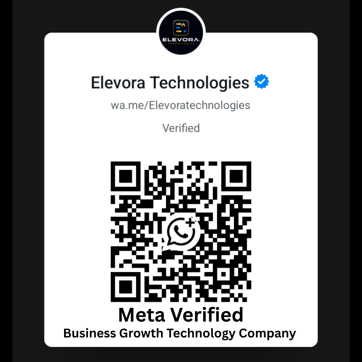 Meta Verified WhatsApp QR Code