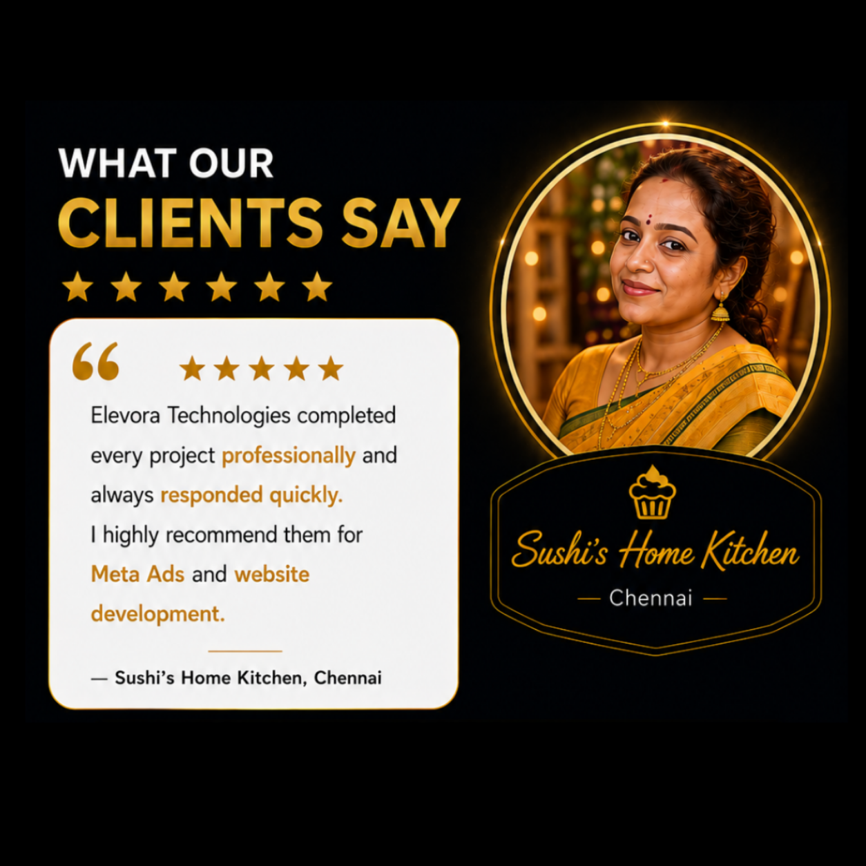 Client testimonial