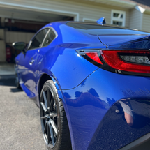 blue toyota gr86 professional exterior detail by collins mobile detailing