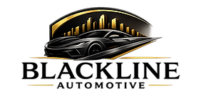 Blackline Automotive's business logo on footer.