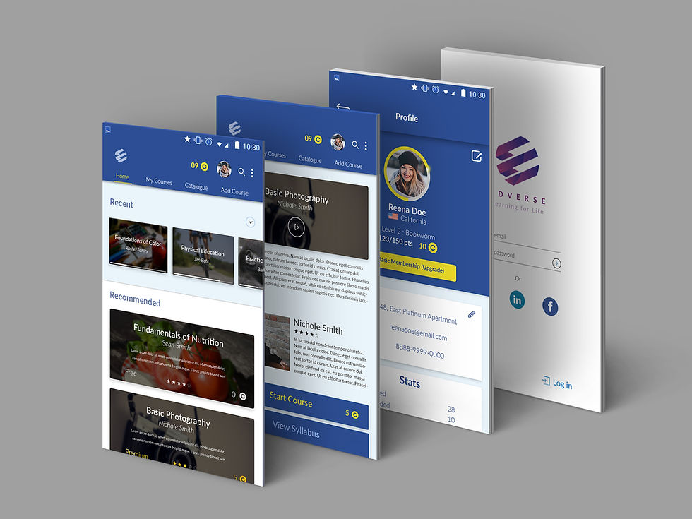 App Screens Perspective MockUpFinished