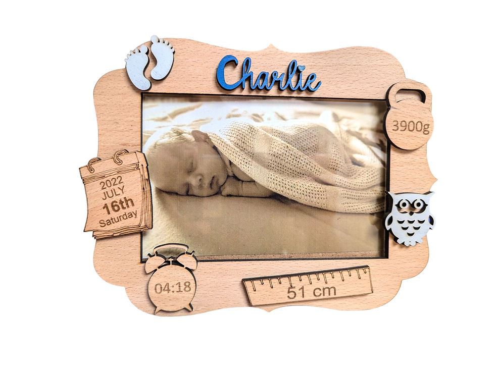 Thumbnail: Engraved baby frame