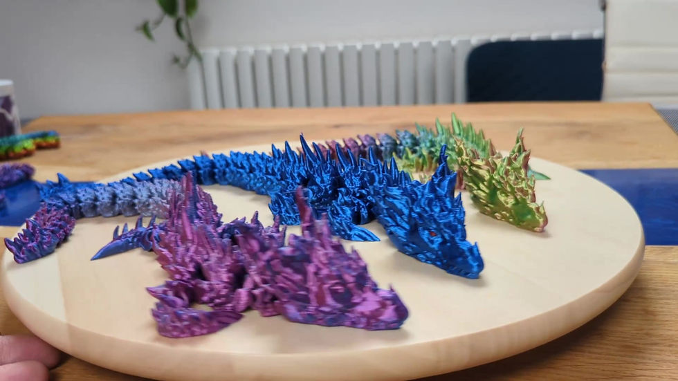 3D Printed Articulated Dragons video