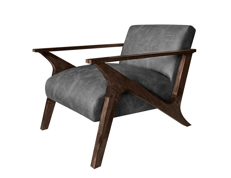 Thumbnail: Paraiso Luxury Wood & Upholstered Occasional Armchair