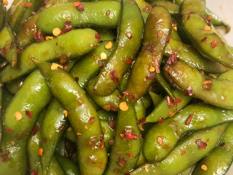 Sweet and Spicy Edamame