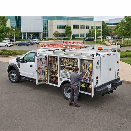 a facility maintenance company work truck with a tool for every trade.jpg