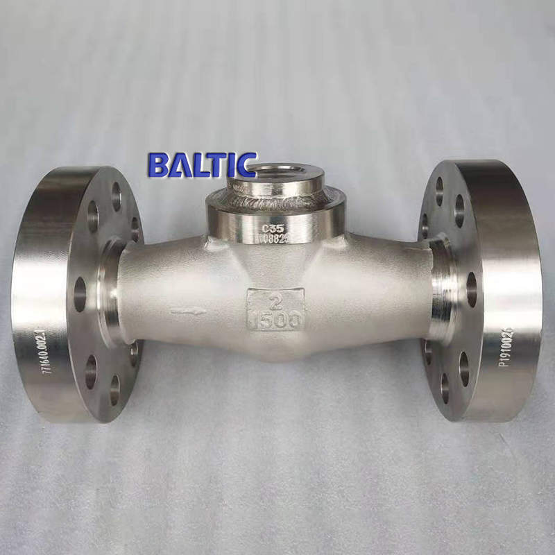 Válvula de retención oscilante UNS N08825, API 602, 2 pulgadas, 1500 LB