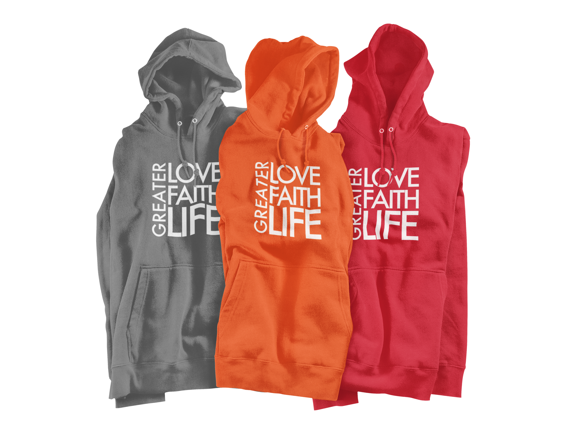 Greater Love, Faith, Life Hoodie
