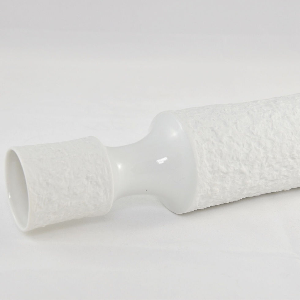 Thumbnail: KPM vase white biscuit porcelain midcentury design