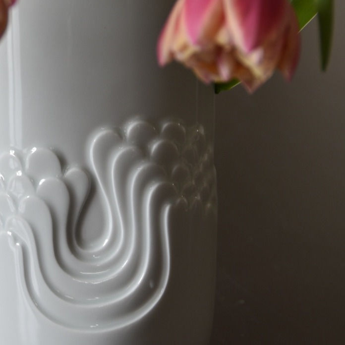 Thumbnail: blutenfest rosenthal white porcelain vase tapio wirkkala thomas opart sixties