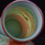 Thumbnail: pair antique vases (2) large size floral design hand painted soft green tones early 1900's