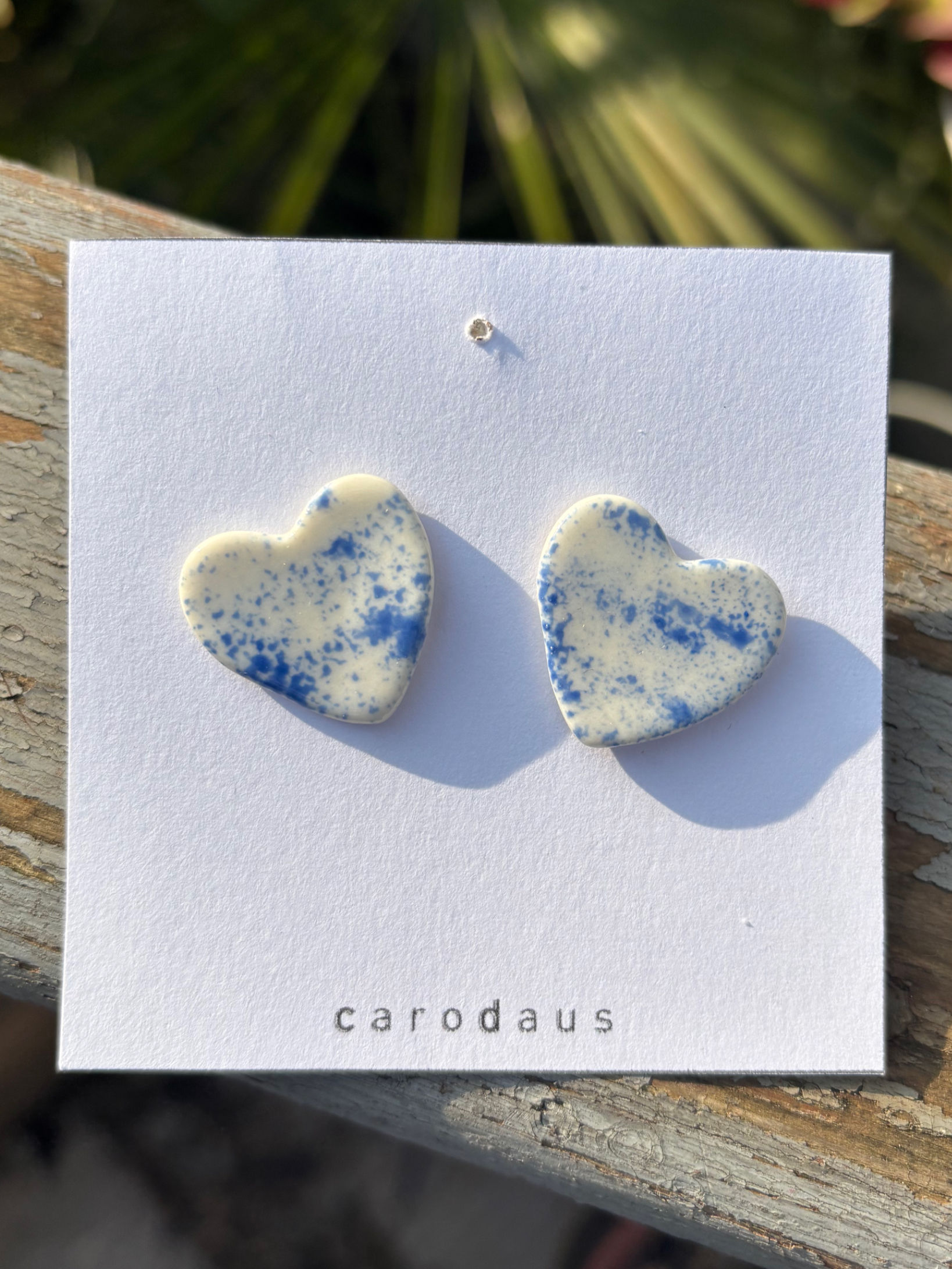 coeur bleu - moucheté 3